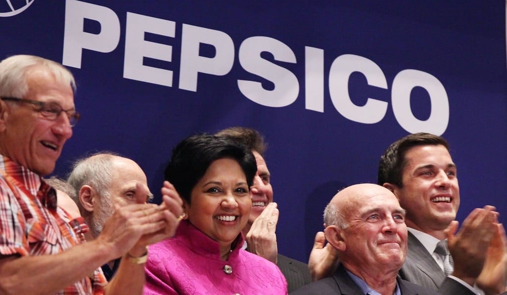 Indra Nooyi (shown in 2015) will leave her post as PepsiCo CEO on October 3. Photo: AFP/Getty Images