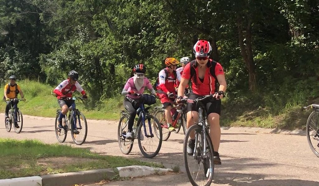 Cyclists in the Sowers Action charity event in Russia. Photo: Facebook