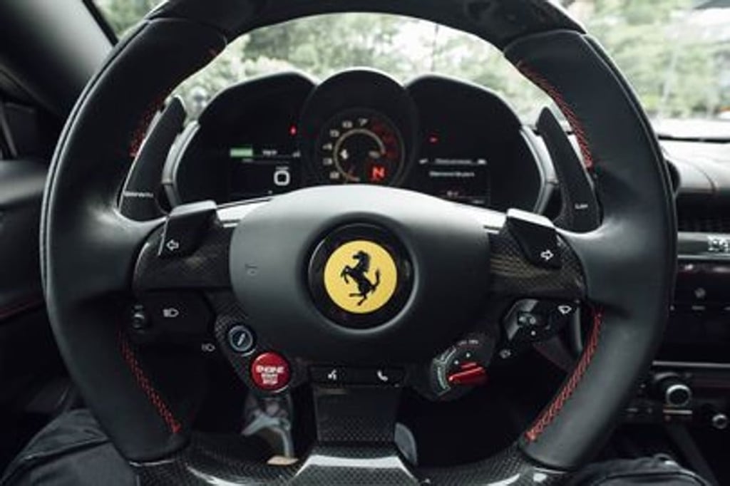 The car comes with a seven-speed, paddle-shift transmission. Photo: Bloomberg