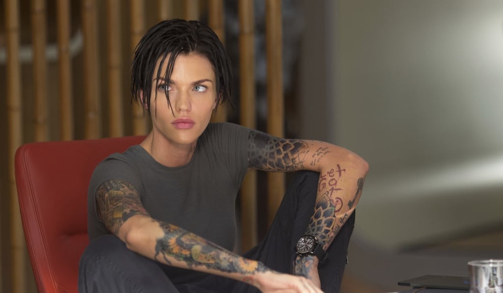 Ruby Rose in a scene from The Meg. Photo: Warner Bros. Entertainment/AP