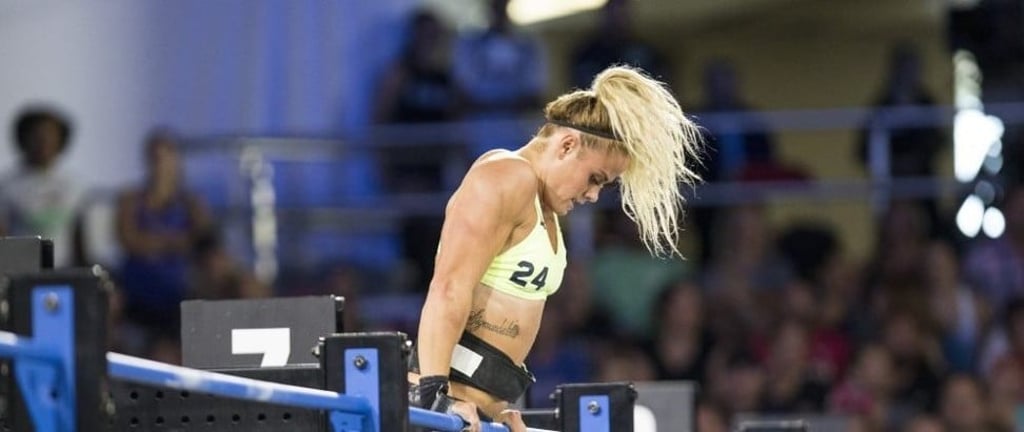 Sara Sigmundsdottir competes. Sara Sigmundsdottir competes.