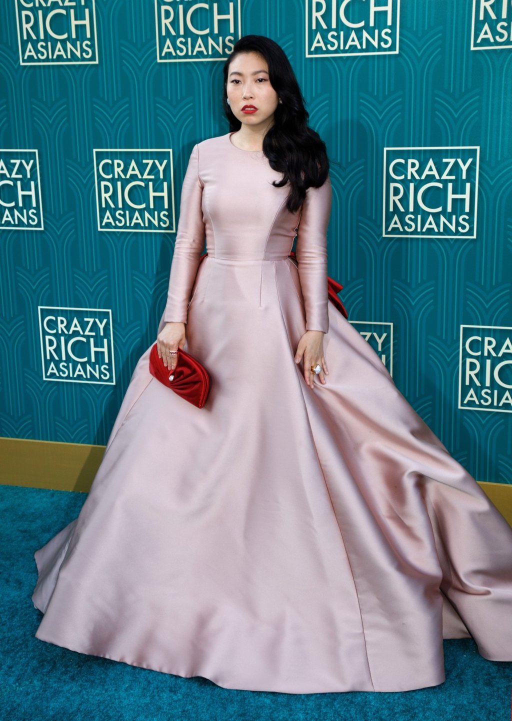 US rapper and actress Awkwafina on the red carpet. Photo: EPA