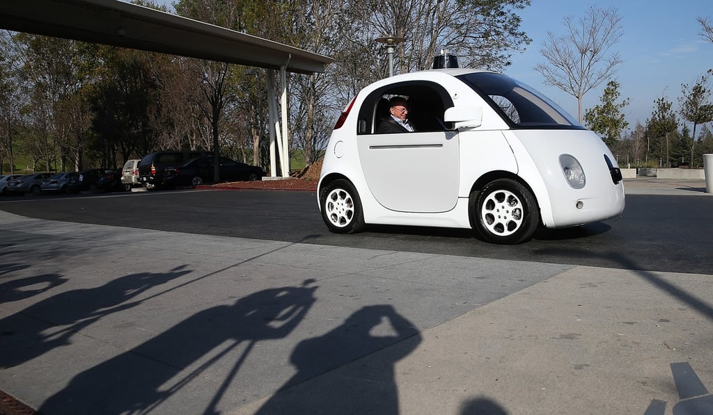 A Google self-driving car at the firms’ headquarters in Mountain View, California. Photo: AFP