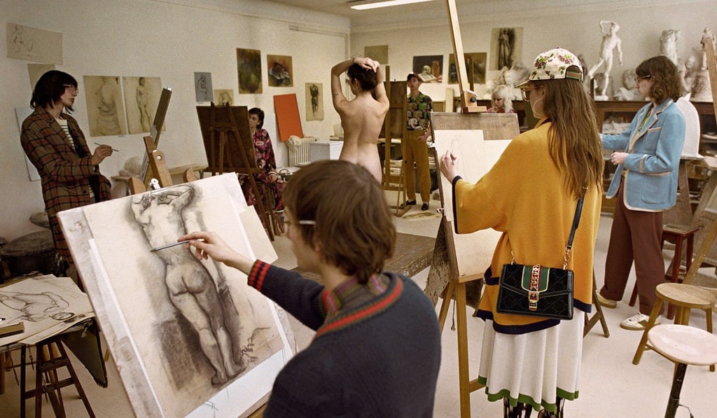 The Gucci campaign is aimed at capturing the style and passion of the May 1968 Paris movement.