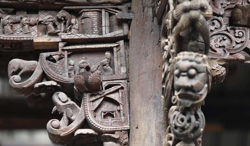 Hui architecture was decorated with detailed carvings. Picture: Simon Song