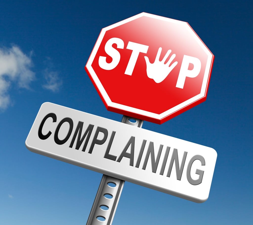 Complaining could be turning you into a negative person. Photo: Shutterstock