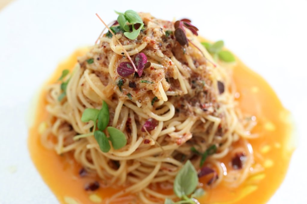 Chilli crab pasta. Photo: Felix Wong
