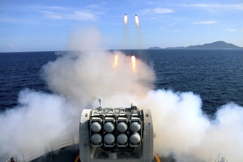 The Southern Theatre Command said on social media that a frigate fleet had performed various drills, including live-fire exercises and simulated anti-submarine attacks. Photo: Weixin.qq.com