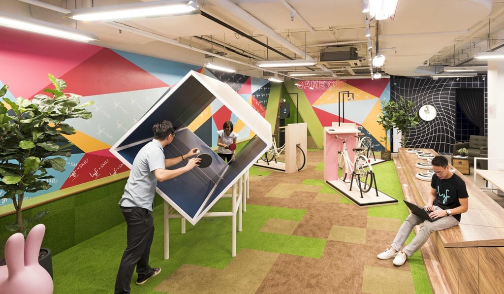 The millennial-friendly social area at lyf@SMU.