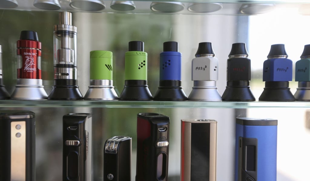 Vaping accessories in a shop in Hong Kong. Photo: Xiaomei Chen