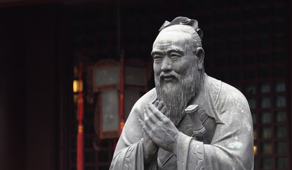 A statue of Confucius at a Confucian temple in Shanghai. Photo: Alamy
