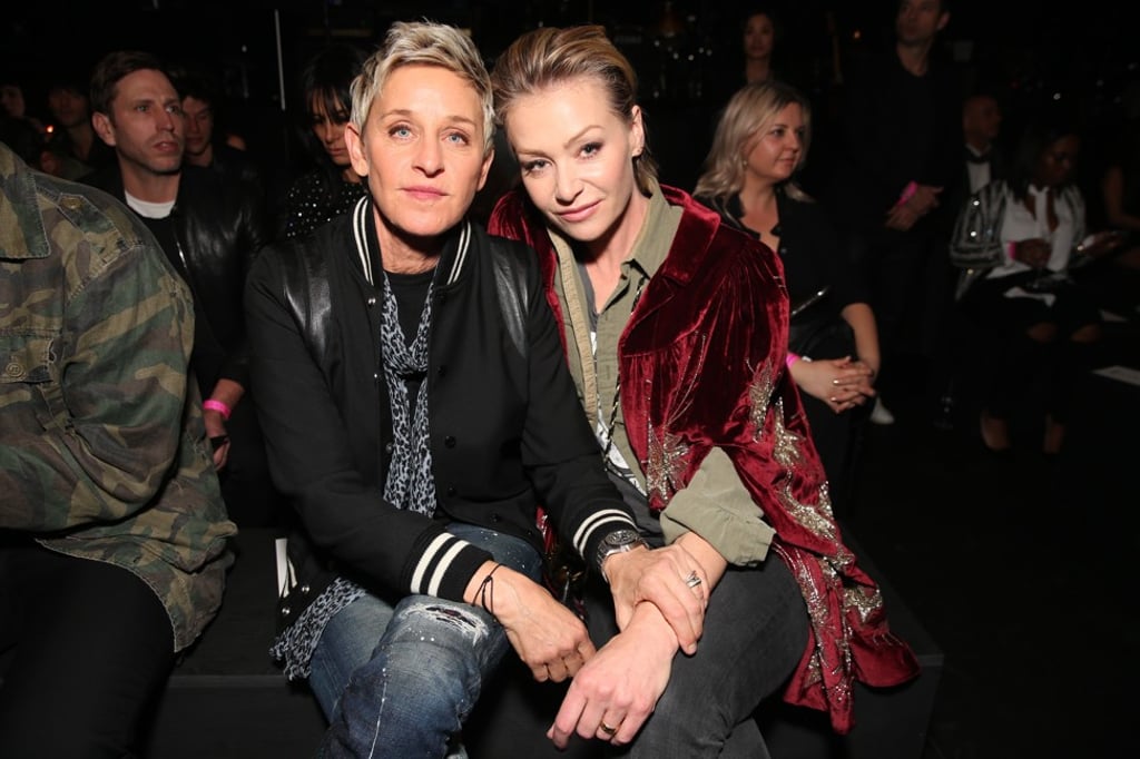 Ellen DeGeneres, pictured with her wife Portia de Rossi, is launching a women’s fashion line with Walmart.