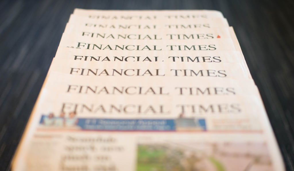 The journalists’ union at The Financial Times said there was widespread anger over CEO John Ridding’s big pay rise. Photo: Agence France-Presse