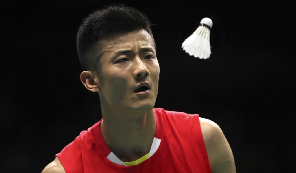 Chen Long competes against Shi Yuqi in their semi-final match at the world championships in Nanjing, China. Photo: AP Chen Long competes against Shi Yuqi in their semi-final match at the world championships in Nanjing, China. Photo: AP