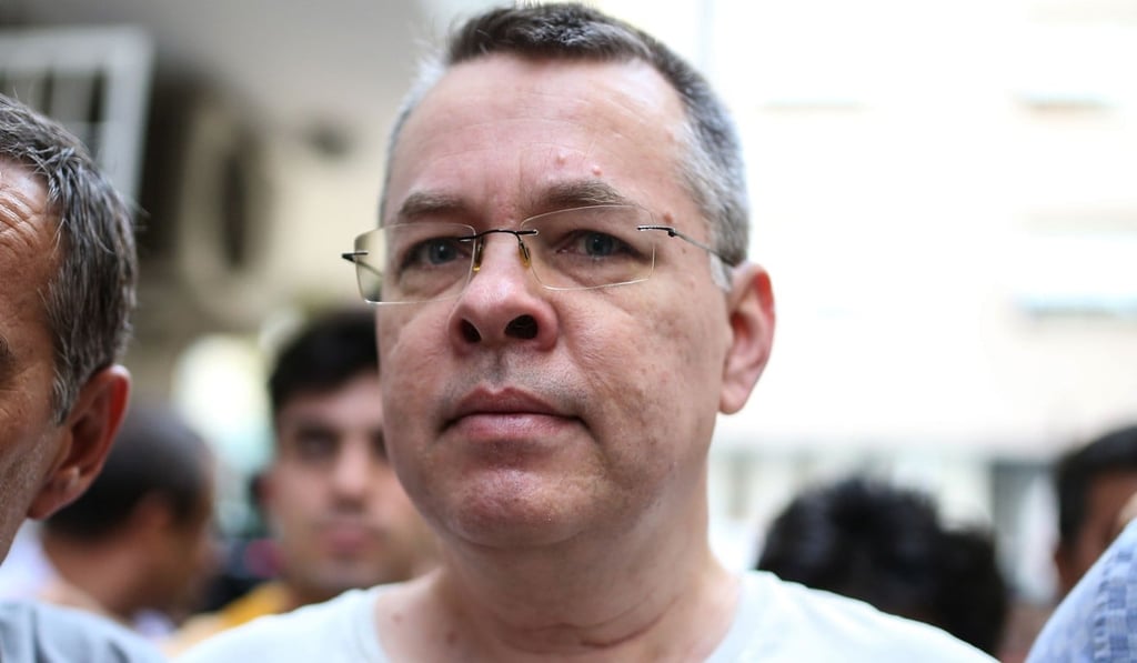 American-born pastor Andrew Brunson near his home in Izmir, Turkey, in July. Photo: AFP