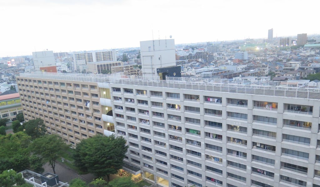 The Shibazono Danchi semi-public apartment complex. Photo: Takehiro Masutomo