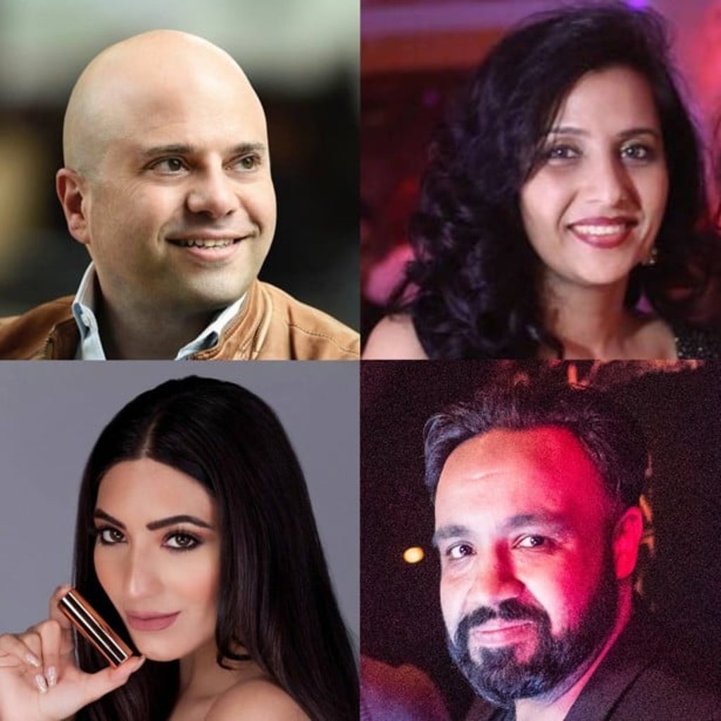 Wedding specialists (clockwise from top left) Ali Ghorbani, Mashu Hemnani, Rahul Idnani and Natasha Moor.