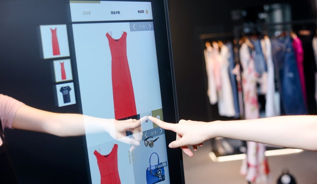 While browsing on FashionAI, garments picked up from the radio frequency identification (RFID)-enabled clothing rack automatically showed up on the smart mirror, which gave styling suggestions. While browsing on FashionAI, garments picked up from the radio frequency identification (RFID)-enabled clothing rack automatically showed up on the smart mirror, which gave styling suggestions.