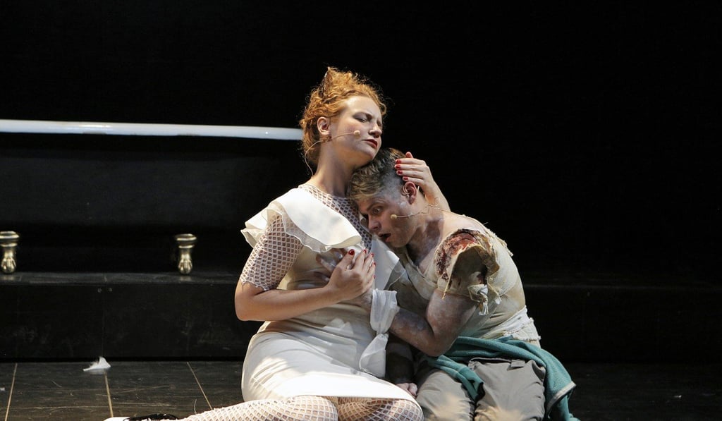 The opera ’Angel’s Bone’, which probes the twisted psych of human traffickers as two vulnerable angels are sexually exploited after falling to Earth, will be performed in Hong Kong in November. Photo: Cory Weaver The opera ’Angel’s Bone’, which probes the twisted psych of human traffickers as two vulnerable angels are sexually exploited after falling to Earth, will be performed in Hong Kong in November. Photo: Cory Weaver