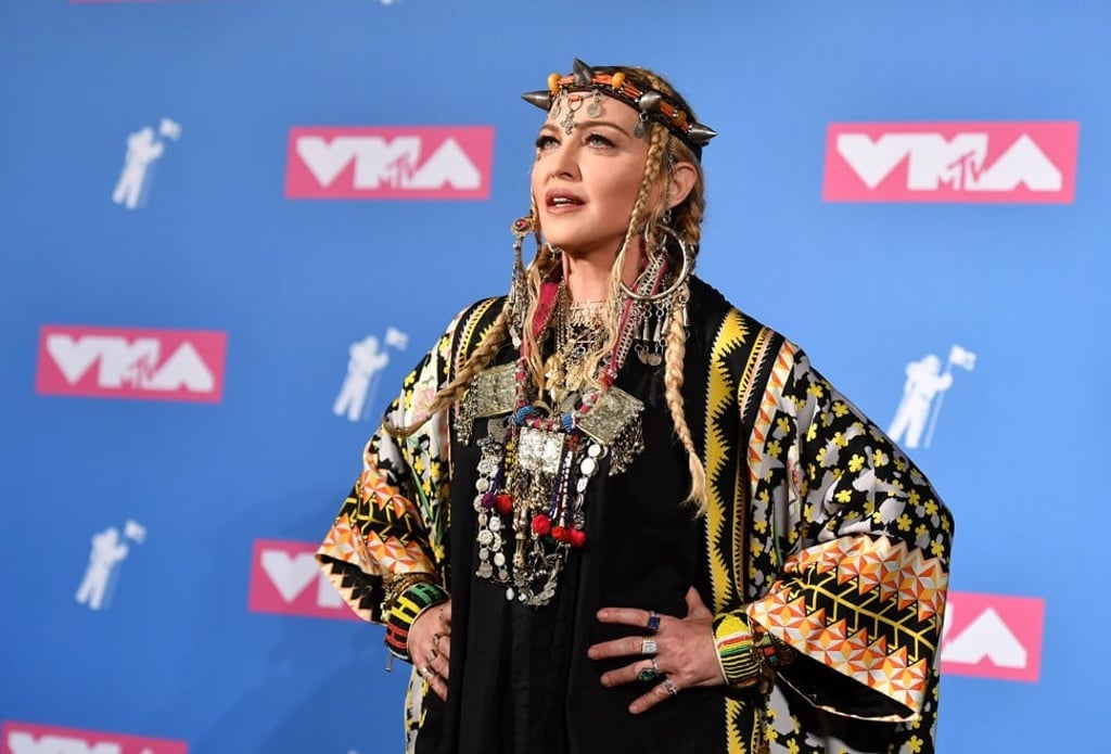 American singer Madonna, who turned 60 last Thursday, led an impassioned tribute to the late Aretha Franklin, acknowledging that ‘She led me to where I am today’. Photo: Angela Weiss/AFP