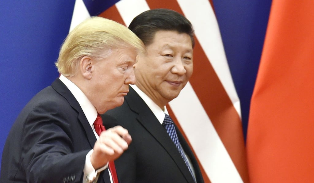 US President Donald Trump (left) and Chinese President Xi Jinping in the Great Hall of the People in Beijing in November 2017. Photo: Kyodo US President Donald Trump (left) and Chinese President Xi Jinping in the Great Hall of the People in Beijing in November 2017. Photo: Kyodo