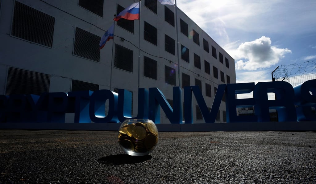 The Kriptoyunivers mining centre in Kirishi, Russia. Photo: Agence France-Presse