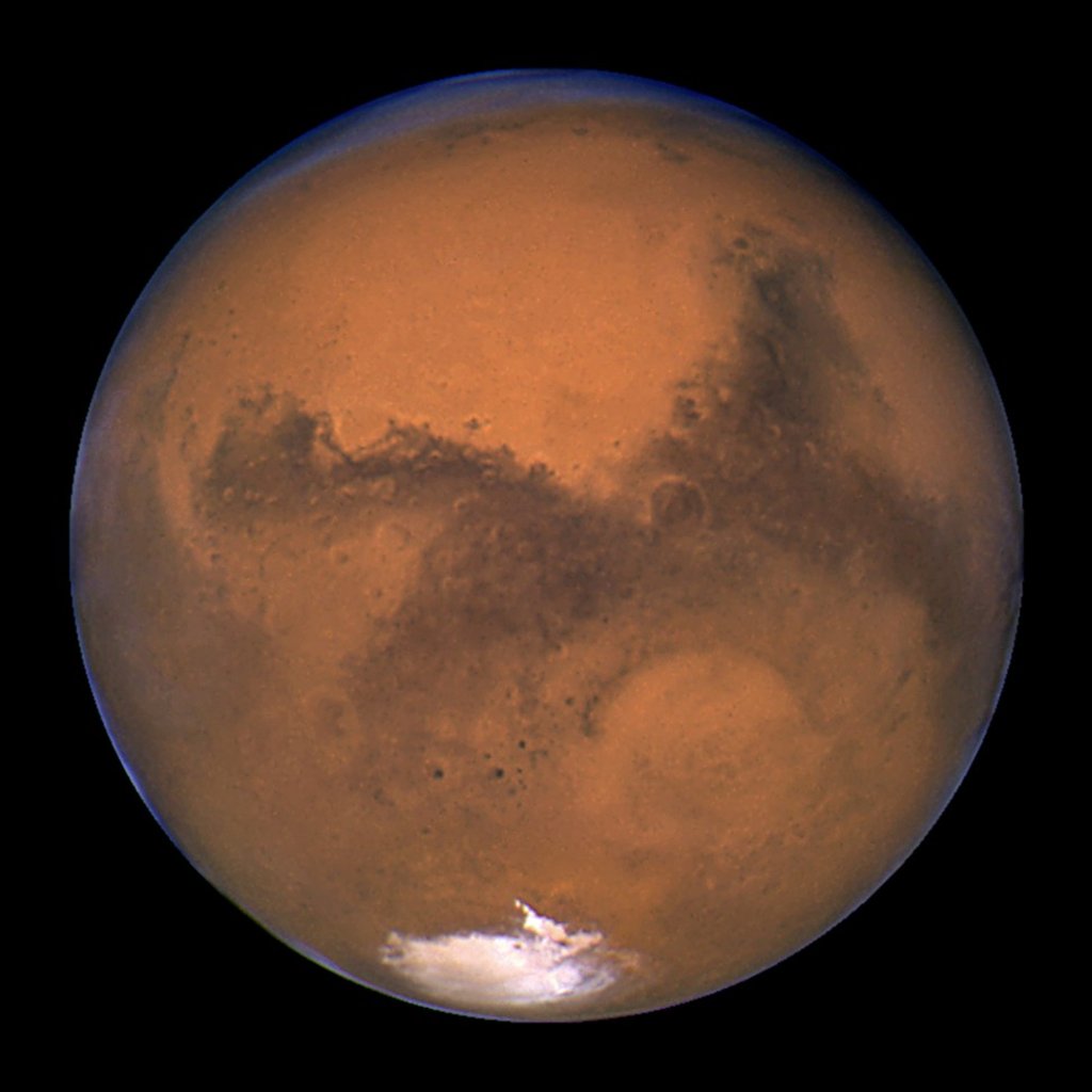 An image of Mars taken by Nasa’s Hubble Space Telescope in 2003. Photo: Reuters
