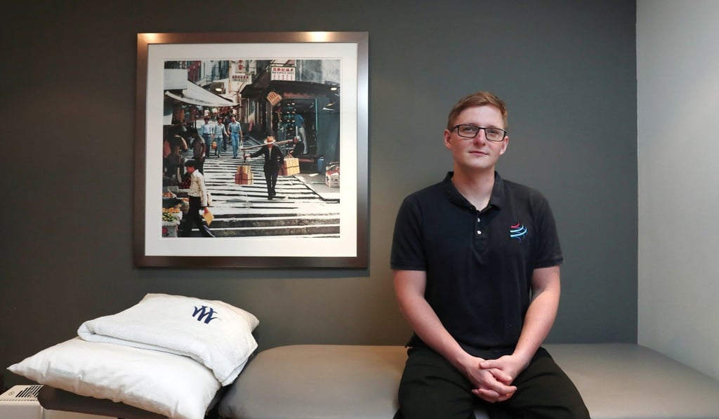 Morozov treats sports and non-sports-related problems. Photo: Jonathan Wong