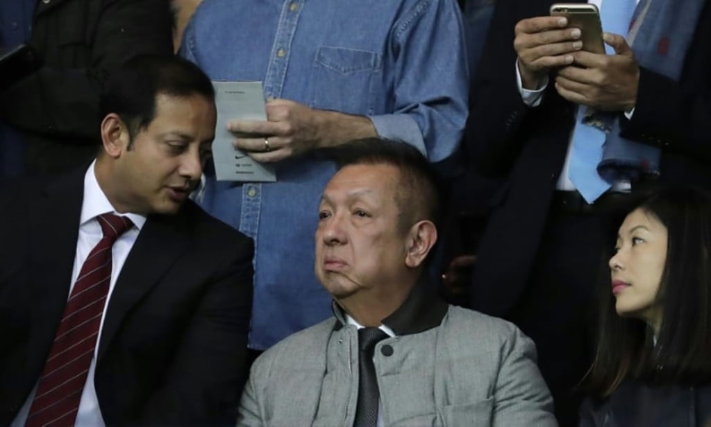 Singaporean businessman Peter Lim, owner of Spanish La Liga soccer team Valencia, and his wife Cherie Lim. The billionaire seldom appears in public. Photo: AFP