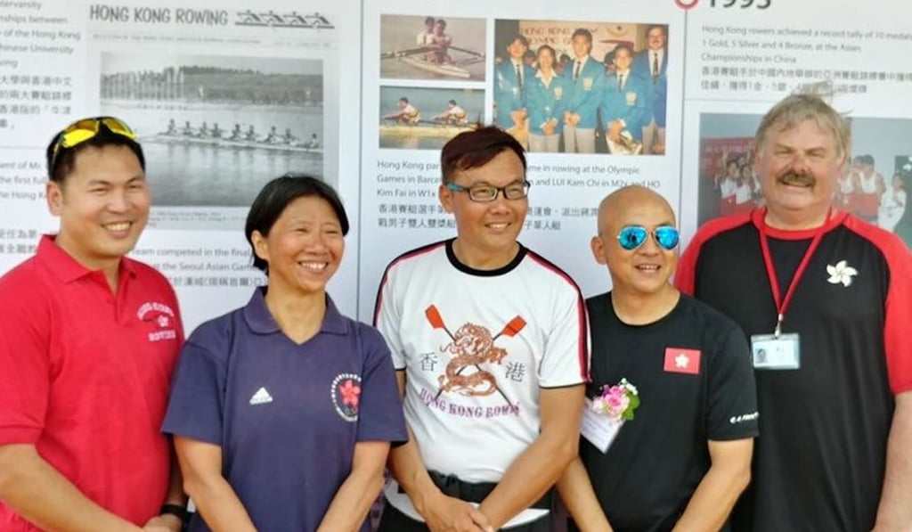 Chris Perry and the 1992 Hong Kong Olympic team, including his wife Ho Kim-fai.