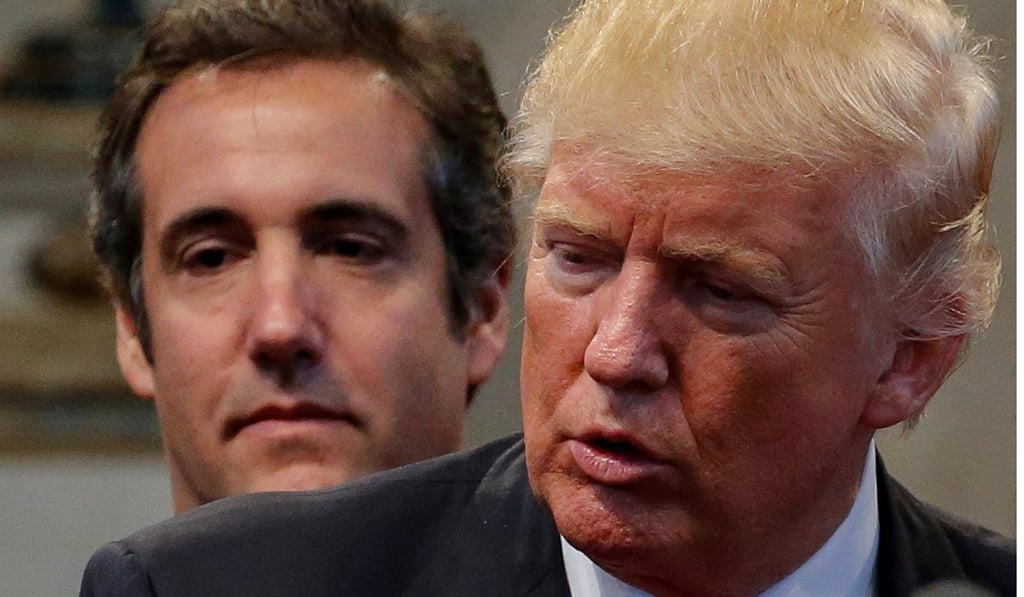 Then Republican presidential nominee Donald Trump and personal attorney Michael Cohen in 2016. Photo: Reuters
