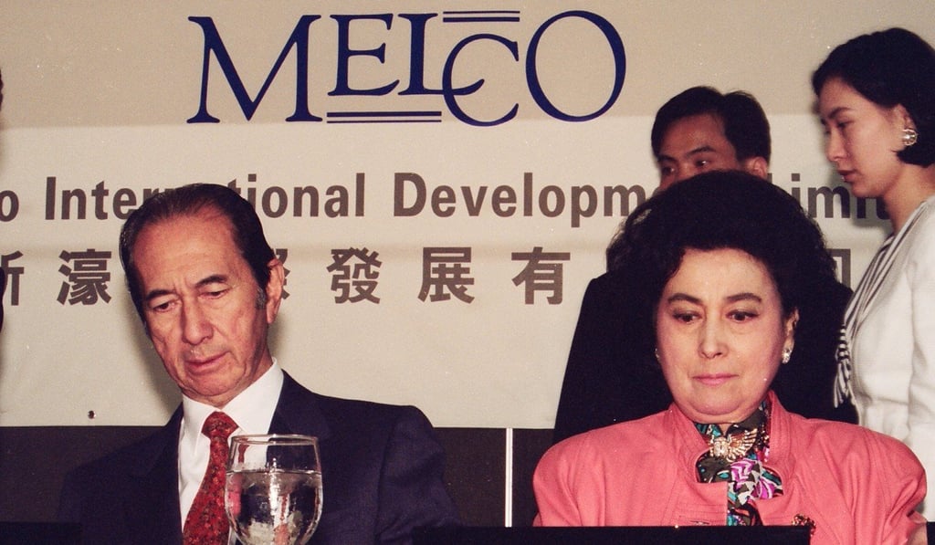 Stanley Ho and sister Winnie at a company meeting in 1993. Photo: SCMP