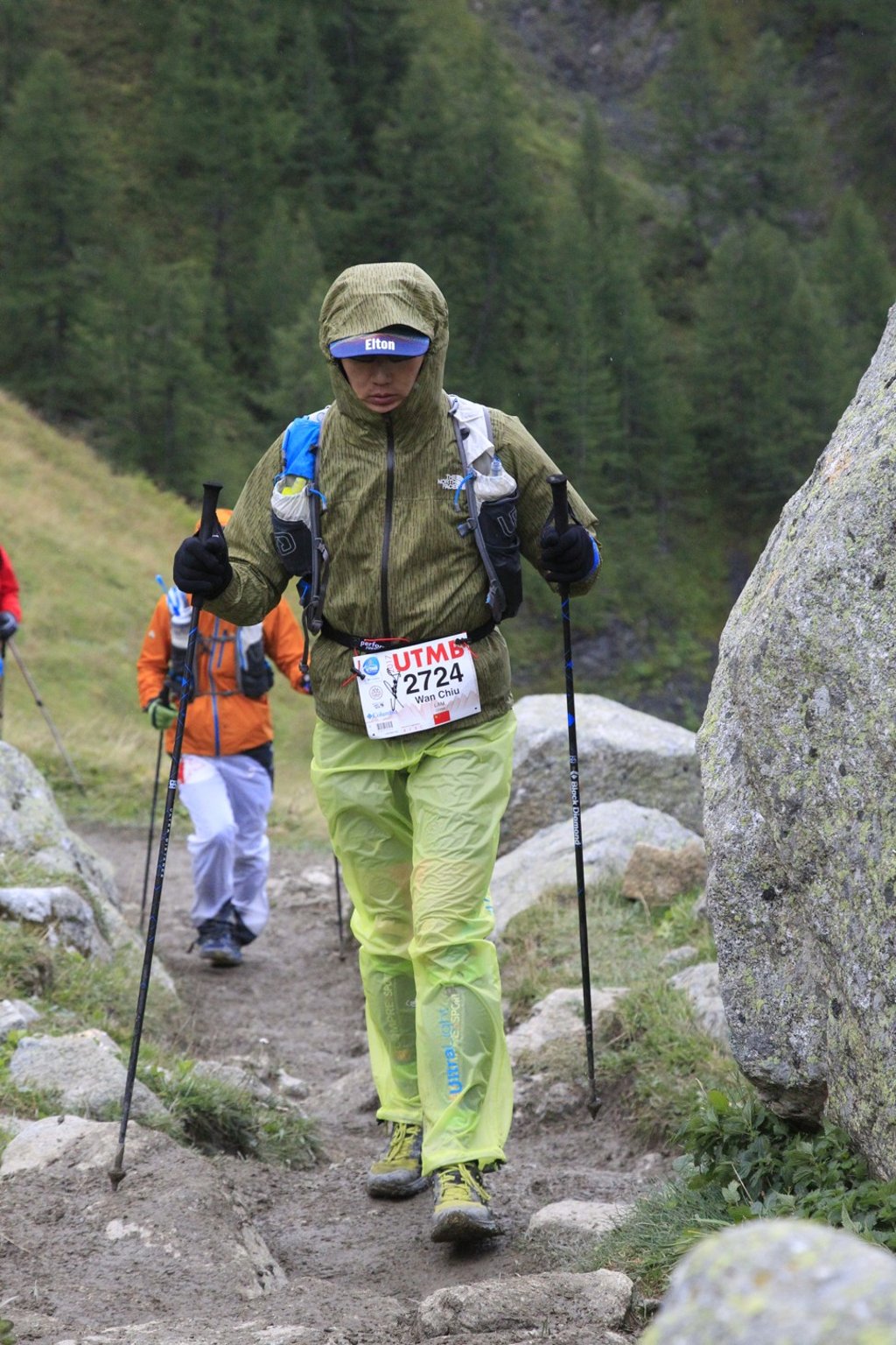 Elton Lam in his many layers to keep warm at the UTMB. He warns other runners to pack properly for the weather.