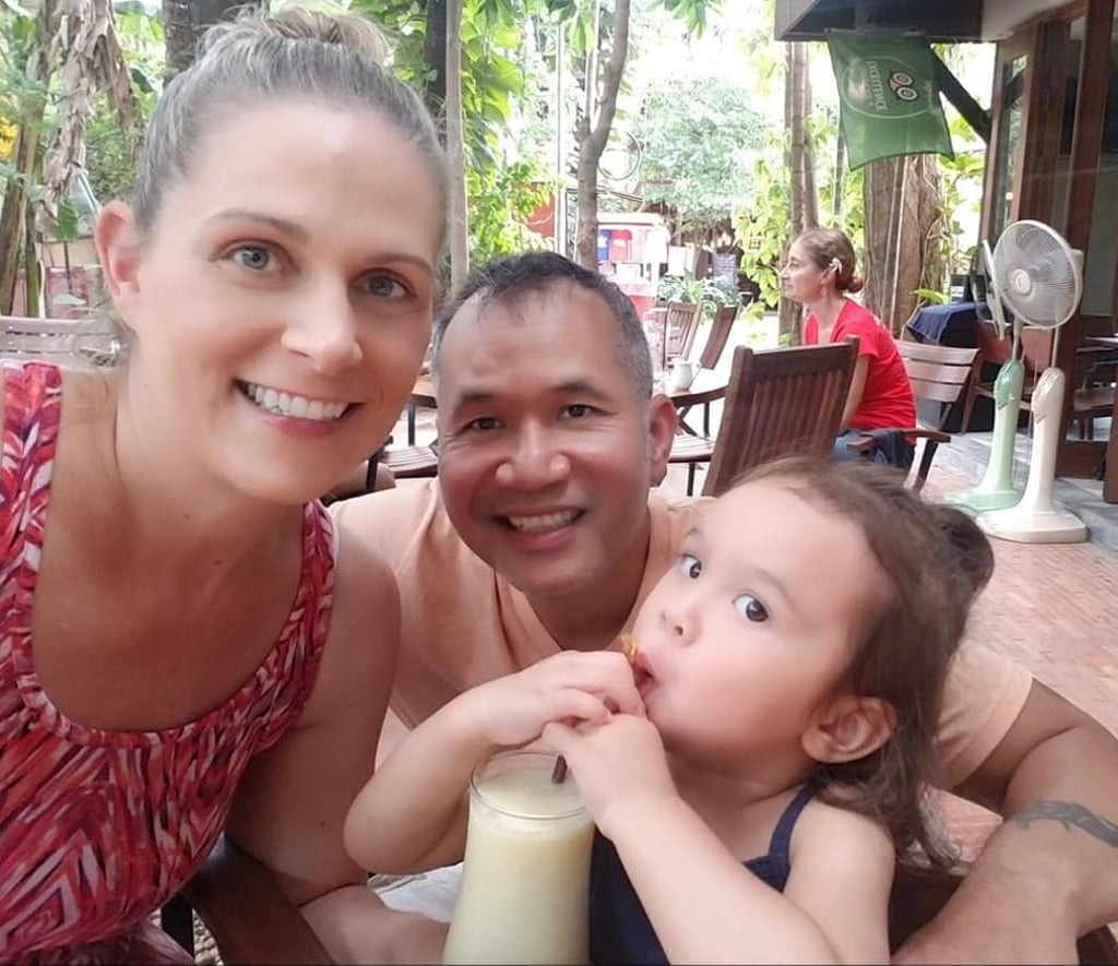 Sothy Kum with wife, Lisa, and their daughter, Emma. Photo: Handout