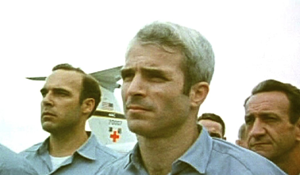 John McCain after being released by the North Vietnamese in 1973. Photo: AP