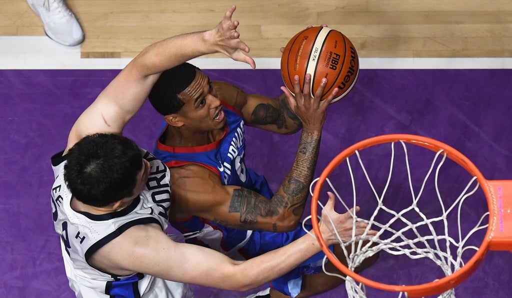 Jordan Clarkson goes for the basket against South Korea in the Asian Games basketball quarter-final match against South Korea. Photo: AFP