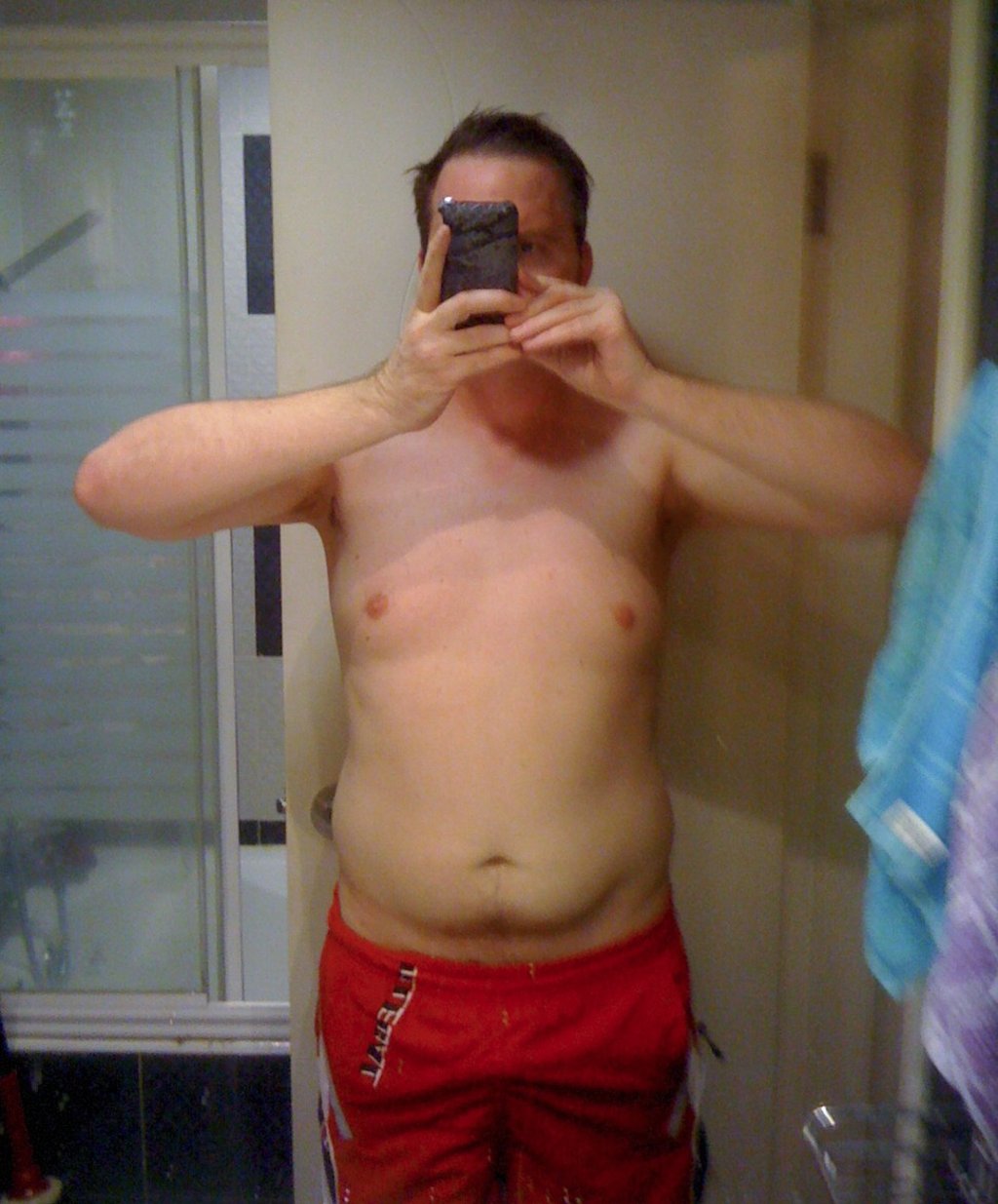 Brian Burrell in 2009 before he started dieting in earnest. Photo: Handout