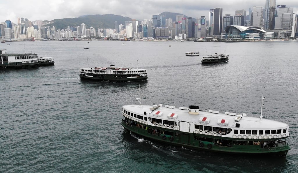 The Star Ferry crossing Victoria Harbour. Photo: Roy Issa