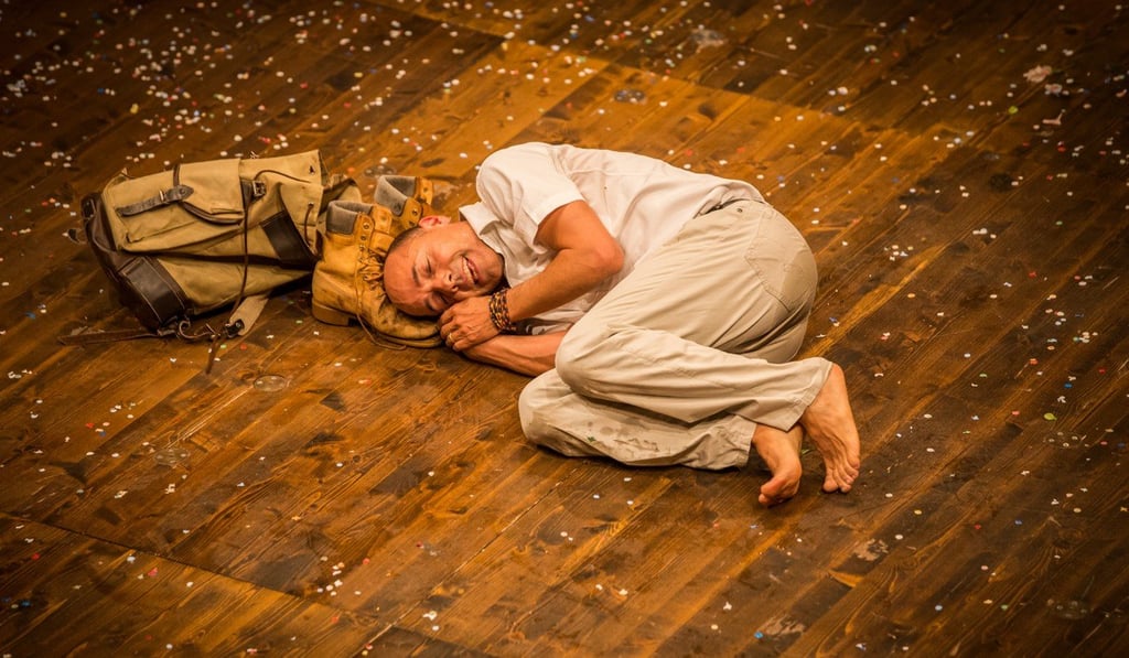 A scene from ‘The Living Room’ directed by Thomas Richards, which evokes a living room, with the audience treated like guests. Photo by Ilaria Costanzo