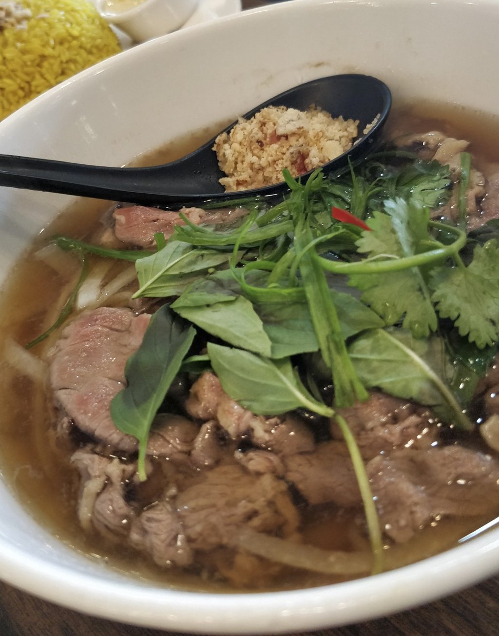 Pho bo at Noodle Lah! in Wan Chai.