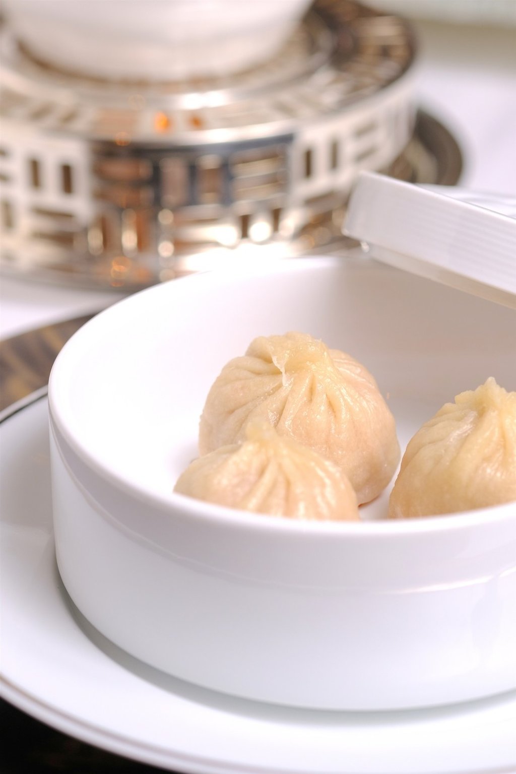 Steamed Omnipork xiaolongbao at Ming Court hits the spot for any discerning vegan.