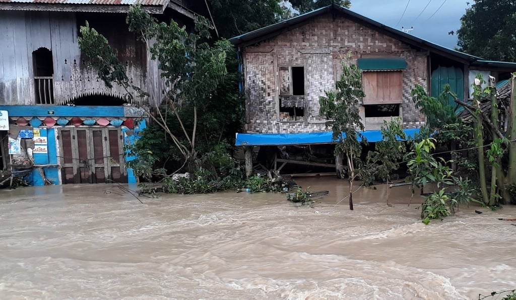 A flooded area near Swar township in Myanmar, August 29, 2018. Photo: Reuters