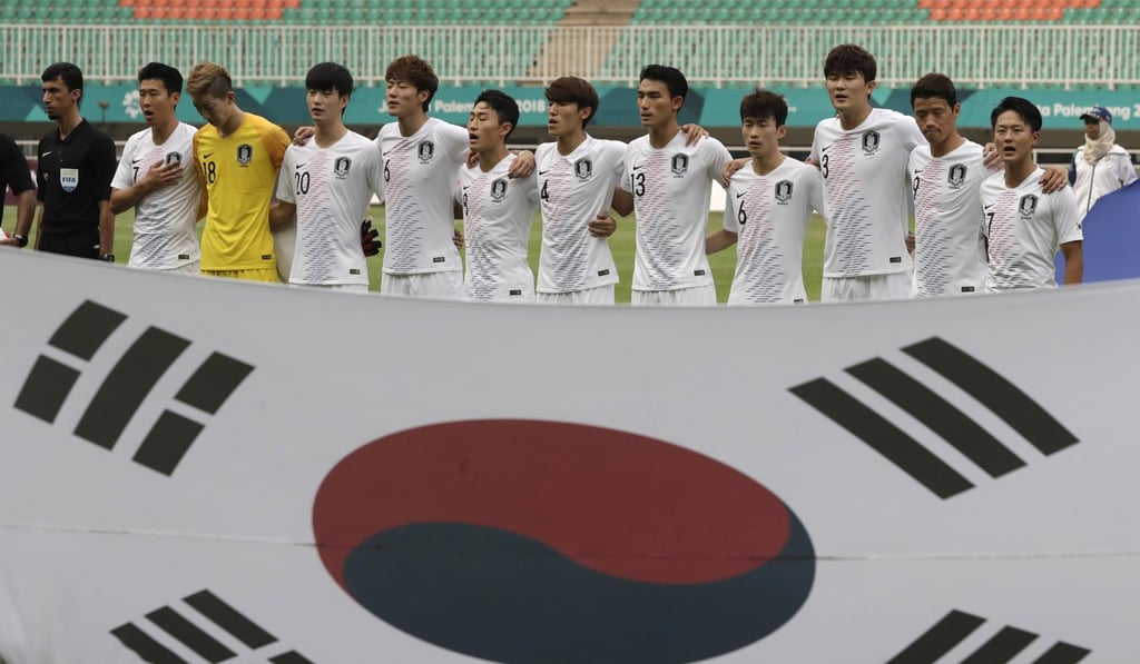 South Korea are now just one step away from reclaiming their Asian Games football title. Photo: AP South Korea are now just one step away from reclaiming their Asian Games football title. Photo: AP