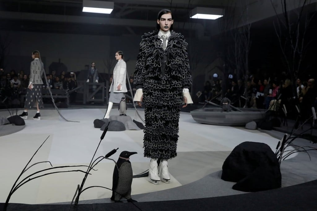 Thom Browne creations are favoured by Michelle Obama and are a hot item among celebrities. Photo: Reuters/Lucas Jackson
