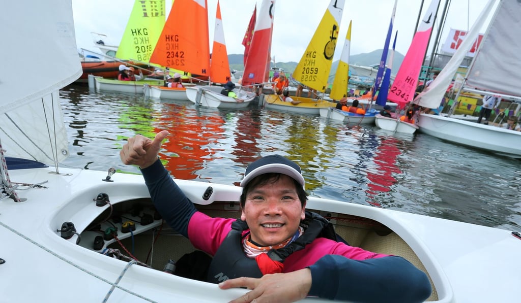 Asian Paralympics bronze medallist Foo Yuen-wai, who uses a wheelchair, has been supported in his sailing ambitions by Sailability Hong Kong. Photo: Jonathan Wong