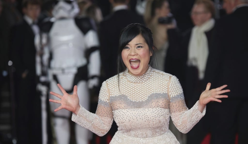 Actress Kelly Marie Tran, of Star Wars: The Last Jedi fame – seen on the red carpet for the film – has spoken out against racist online bullying. Photo: AP