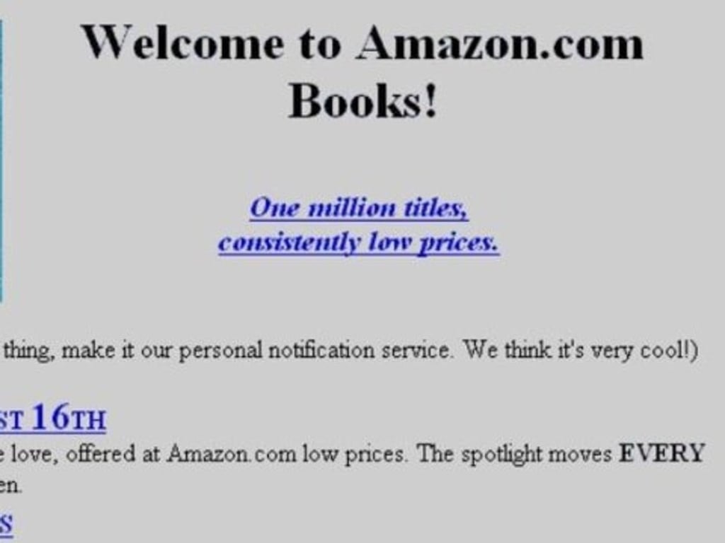 Amazon, founded on July 5, 1994, is the source of much of Bezos’ wealth. Screenshot: Jon Erlichman Amazon, founded on July 5, 1994, is the source of much of Bezos’ wealth. Screenshot: Jon Erlichman