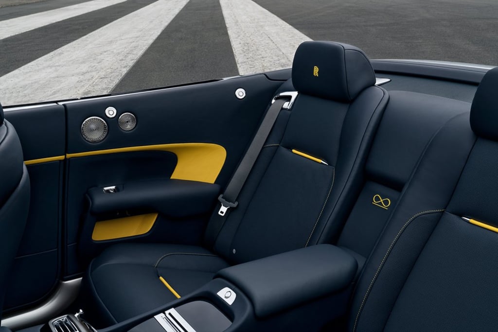 The two-door coupe has four customised leather seats. Photo: Rolls Royce Motor Company