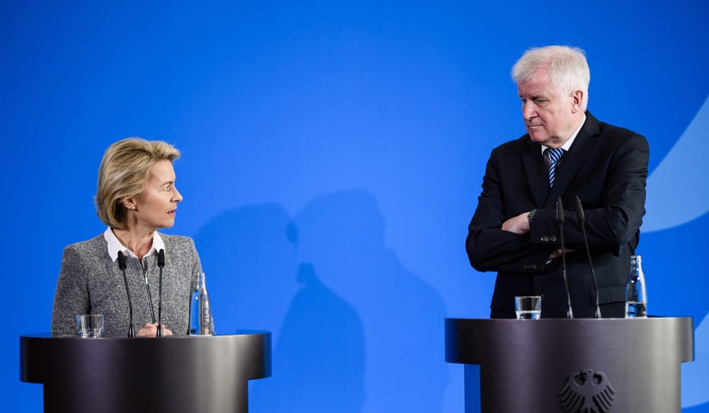 Defence Minister Ursula van der Leyen and Minister of Interior, Construction and Homeland Horst Seehofer during the joint press conference in Berlin, Germany on August 29, 2018. Photo: EPA Defence Minister Ursula van der Leyen and Minister of Interior, Construction and Homeland Horst Seehofer during the joint press conference in Berlin, Germany on August 29, 2018. Photo: EPA