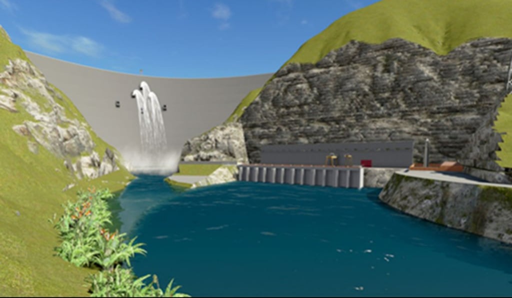 An illustration of the Budhi Gandaki hydropower project, which Nepal is keen to revive. Photo: Handout